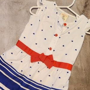 Wonder Kids red white and blue dress, 2T